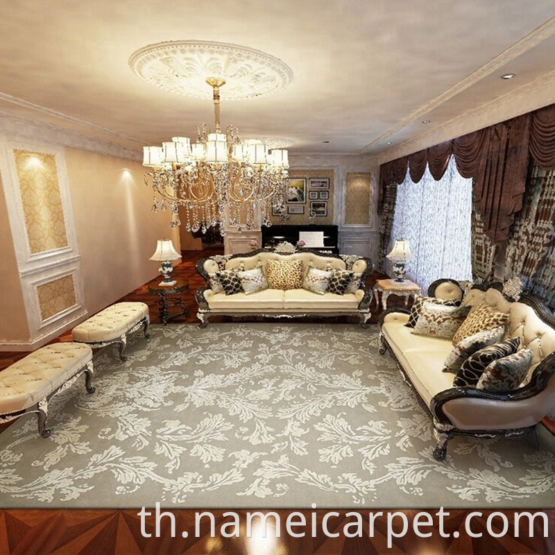 Luxury Hand Tufted Handmade Hotel Wool Silk Viscose Carpet Rug 132